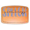 Faux Leather Engravable Patch - Curved Rectangle Thumbnail