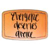 Faux Leather Engravable Patch - Curved Rectangle Thumbnail