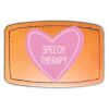 Faux Leather Engravable Patch - Curved Rectangle Thumbnail