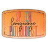 Faux Leather Engravable Patch - Curved Rectangle Thumbnail