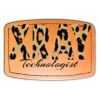 Faux Leather Engravable Patch - Curved Rectangle Thumbnail