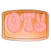 Faux Leather Engravable Patch - Curved Rectangle Thumbnail