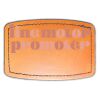 Faux Leather Engravable Patch - Curved Rectangle Thumbnail