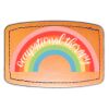 Faux Leather Engravable Patch - Curved Rectangle Thumbnail