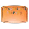 Faux Leather Engravable Patch - Curved Rectangle Thumbnail