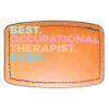 Faux Leather Engravable Patch - Curved Rectangle Thumbnail