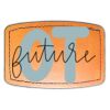 Faux Leather Engravable Patch - Curved Rectangle Thumbnail