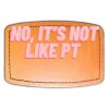 Faux Leather Engravable Patch - Curved Rectangle Thumbnail
