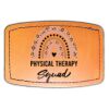 Faux Leather Engravable Patch - Curved Rectangle Thumbnail
