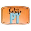 Faux Leather Engravable Patch - Curved Rectangle Thumbnail