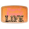 Faux Leather Engravable Patch - Curved Rectangle Thumbnail