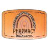 Faux Leather Engravable Patch - Curved Rectangle Thumbnail