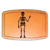 Faux Leather Engravable Patch - Curved Rectangle Thumbnail