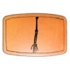 Faux Leather Engravable Patch - Curved Rectangle Thumbnail