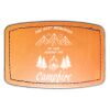 Faux Leather Engravable Patch - Curved Rectangle Thumbnail