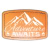 Faux Leather Engravable Patch - Curved Rectangle Thumbnail