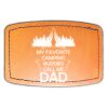Faux Leather Engravable Patch - Curved Rectangle Thumbnail