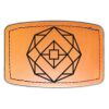 Faux Leather Engravable Patch - Curved Rectangle Thumbnail