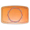 Faux Leather Engravable Patch - Curved Rectangle Thumbnail