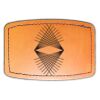 Faux Leather Engravable Patch - Curved Rectangle Thumbnail