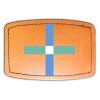 Faux Leather Engravable Patch - Curved Rectangle Thumbnail