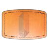 Faux Leather Engravable Patch - Curved Rectangle Thumbnail