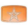 Faux Leather Engravable Patch - Curved Rectangle Thumbnail