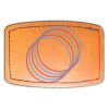 Faux Leather Engravable Patch - Curved Rectangle Thumbnail
