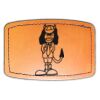 Faux Leather Engravable Patch - Curved Rectangle Thumbnail