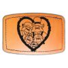 Faux Leather Engravable Patch - Curved Rectangle Thumbnail