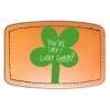 Faux Leather Engravable Patch - Curved Rectangle Thumbnail