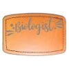 Faux Leather Engravable Patch - Curved Rectangle Thumbnail