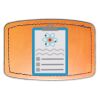 Faux Leather Engravable Patch - Curved Rectangle Thumbnail