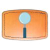 Faux Leather Engravable Patch - Curved Rectangle Thumbnail