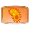 Faux Leather Engravable Patch - Curved Rectangle Thumbnail