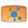 Faux Leather Engravable Patch - Curved Rectangle Thumbnail