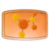 Faux Leather Engravable Patch - Curved Rectangle Thumbnail