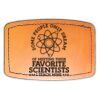 Faux Leather Engravable Patch - Curved Rectangle Thumbnail