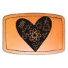 Faux Leather Engravable Patch - Curved Rectangle Thumbnail