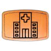 Faux Leather Engravable Patch - Curved Rectangle Thumbnail