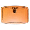 Faux Leather Engravable Patch - Curved Rectangle Thumbnail