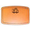Faux Leather Engravable Patch - Curved Rectangle Thumbnail