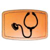 Faux Leather Engravable Patch - Curved Rectangle Thumbnail