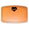 Faux Leather Engravable Patch - Curved Rectangle Thumbnail