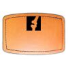 Faux Leather Engravable Patch - Curved Rectangle Thumbnail