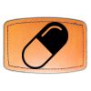 Faux Leather Engravable Patch - Curved Rectangle Thumbnail