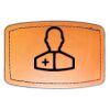Faux Leather Engravable Patch - Curved Rectangle Thumbnail