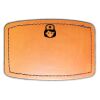 Faux Leather Engravable Patch - Curved Rectangle Thumbnail