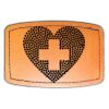 Faux Leather Engravable Patch - Curved Rectangle Thumbnail