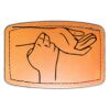Faux Leather Engravable Patch - Curved Rectangle Thumbnail